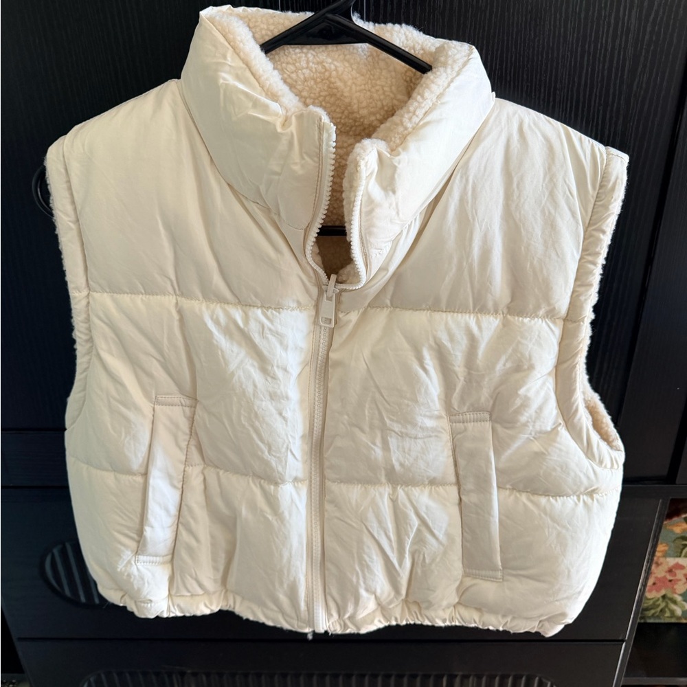 XOXO Ivory Quilted Vest